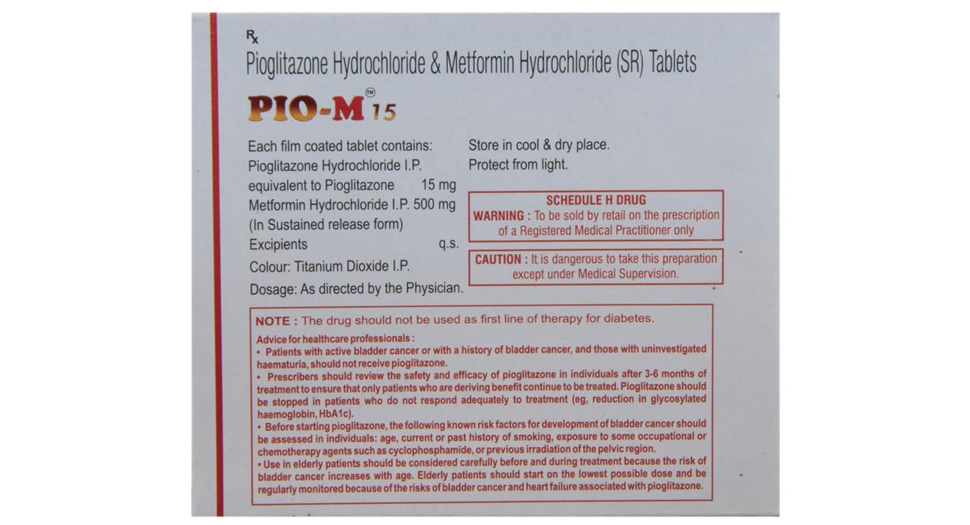 Pio-M 15 Tablet SR - Image 3
