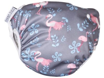 Polka Tots Reusable Washable Swim Diaper Flamingo Pink