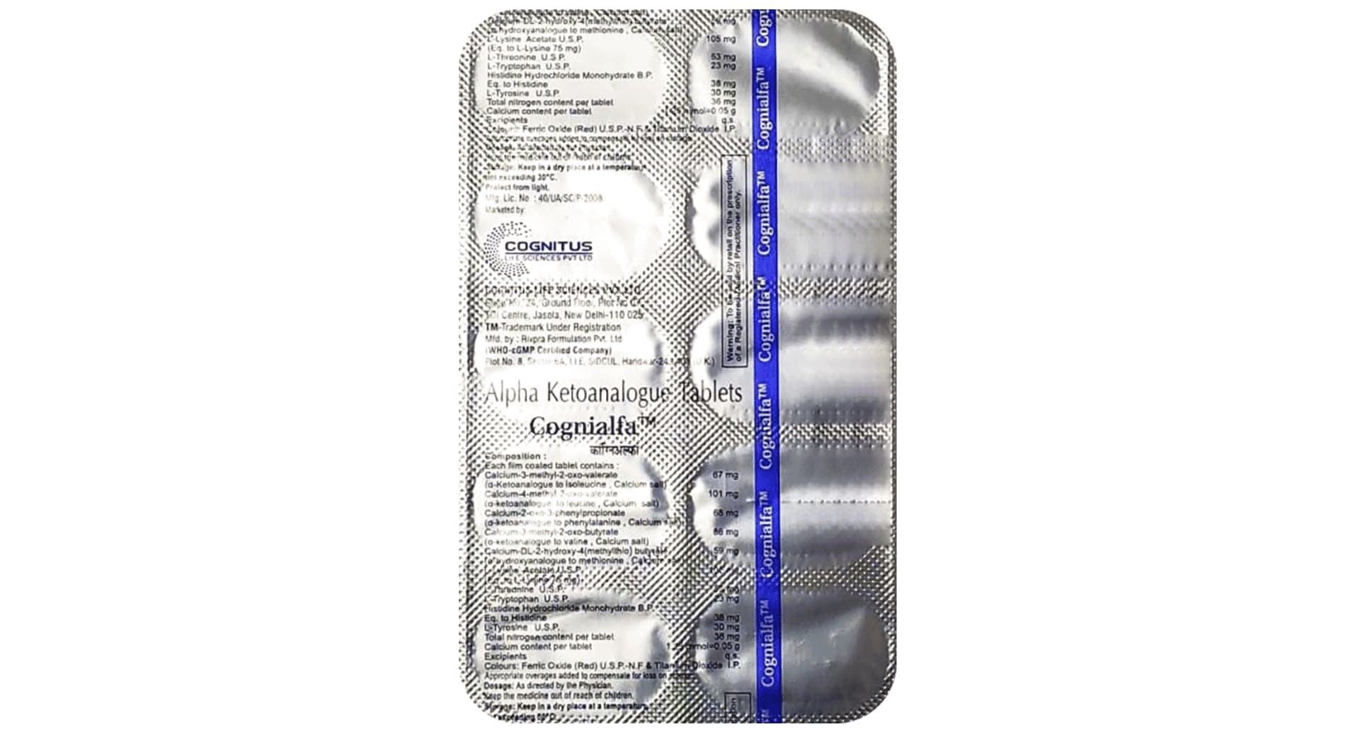 Cognialfa Tablet composition