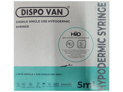 Dispovan Syringe 5ml with Needle
