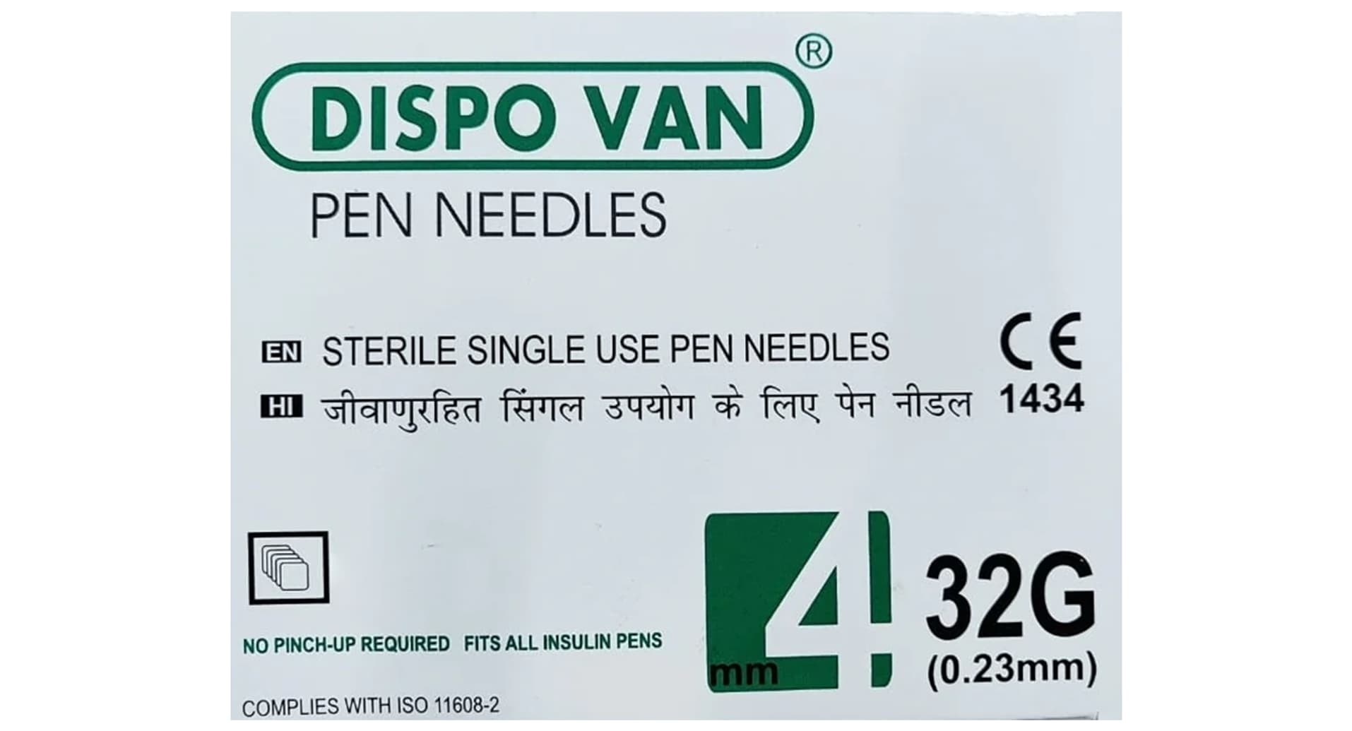 Dispovan pen needle 32G 4mm box