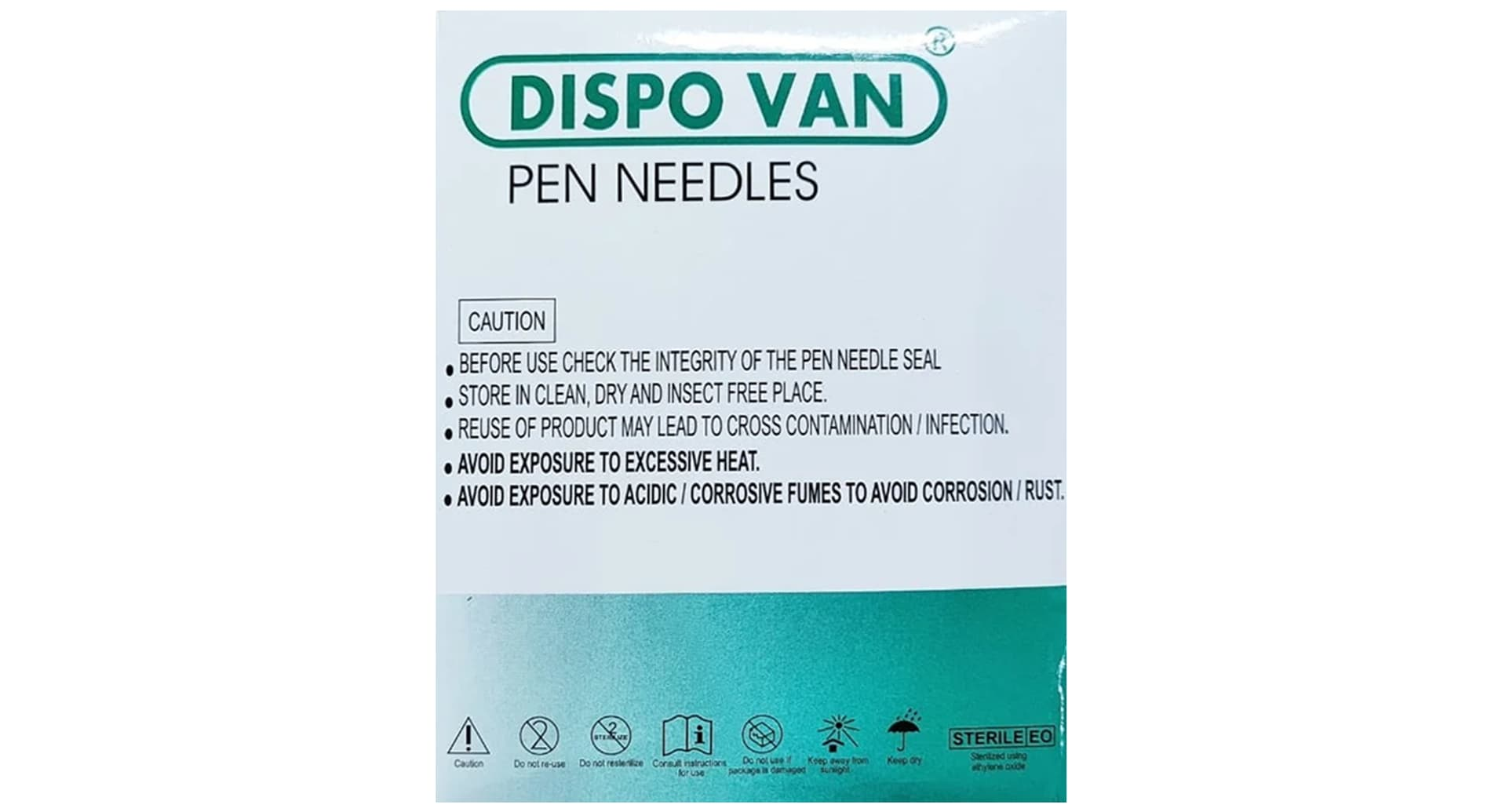 Dispovan pen needle pack of 5