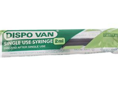 Dispovan 2ml syringe with 26G needle