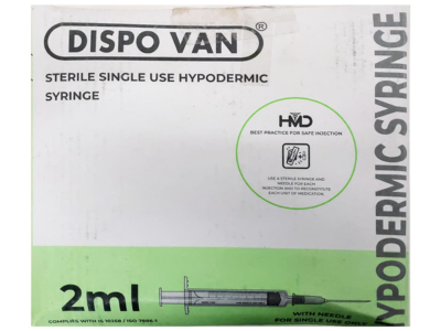 Dispovan single use syringe 2ml