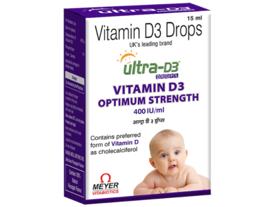 Ultra 400IU Vitamin D3 Cholecalciferol Oral Drops Delicious Pineapple