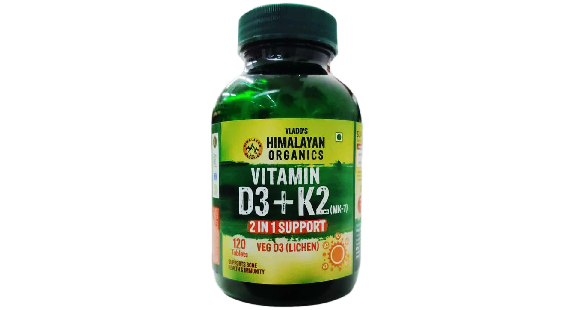 Vlado's Himalayan Organics Vitamin D3 with K2 Tablet