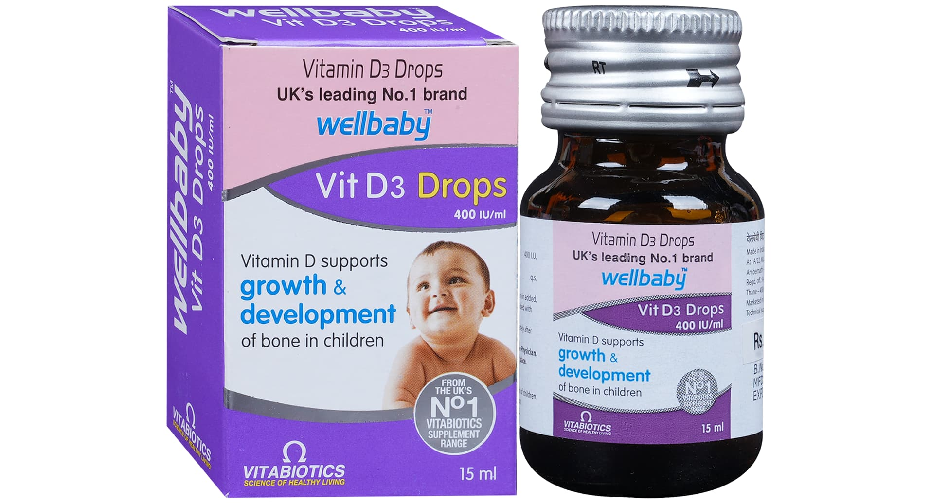 Wellbaby Vit D3 Oral Drops