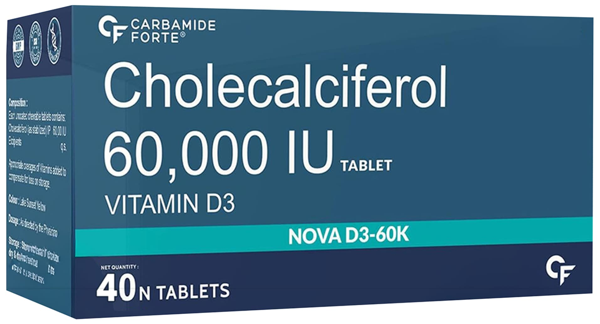 Carbamide Forte Cholecalciferol Vitamin D 60000IU Tablet