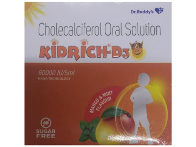 Kidrich-D3 Oral Solution Mango Mint Sugar Free
