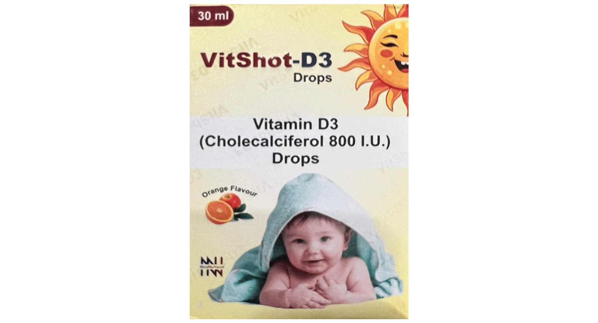Vitshot-D3 Cholecalciferol 800 I.U Drops Orange