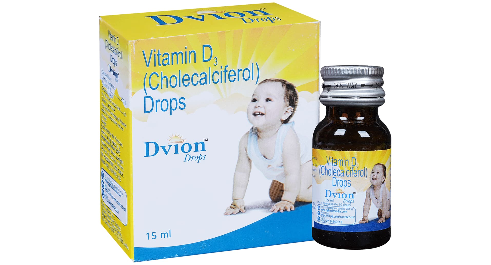 Dvion Drop Vitamin D3 (Cholecalciferol) Oral Solution