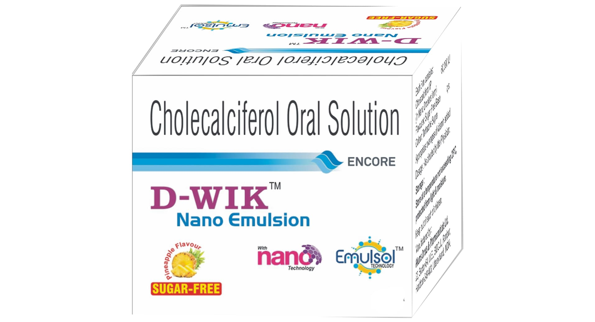 D-Wik Nano Emulsion Pineapple Sugar Free
