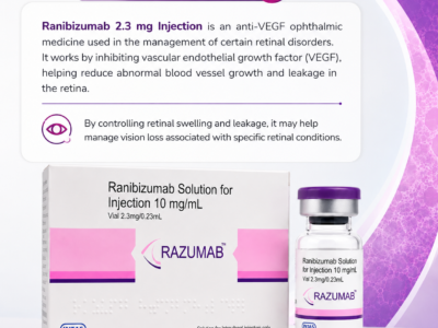 About Ranibizumab 2.3 mg Injection - anti-VEGF ophthalmic medicine for retinal disorders