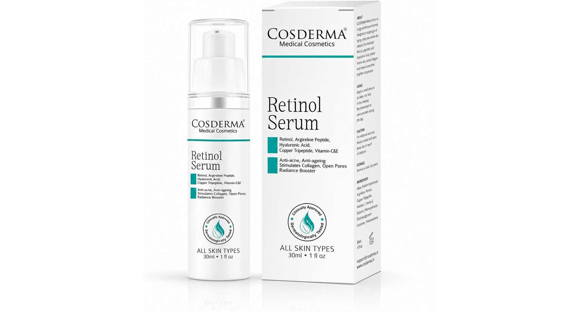 Cosderma Retinol Serum Advanced Skin Smoothing & Firming Serum - Image 3