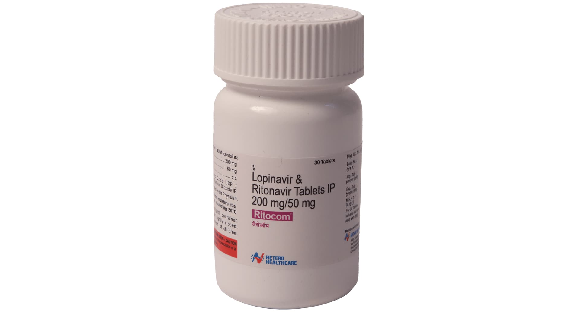 Ritocom 50 mg/200 mg Tablet bottle