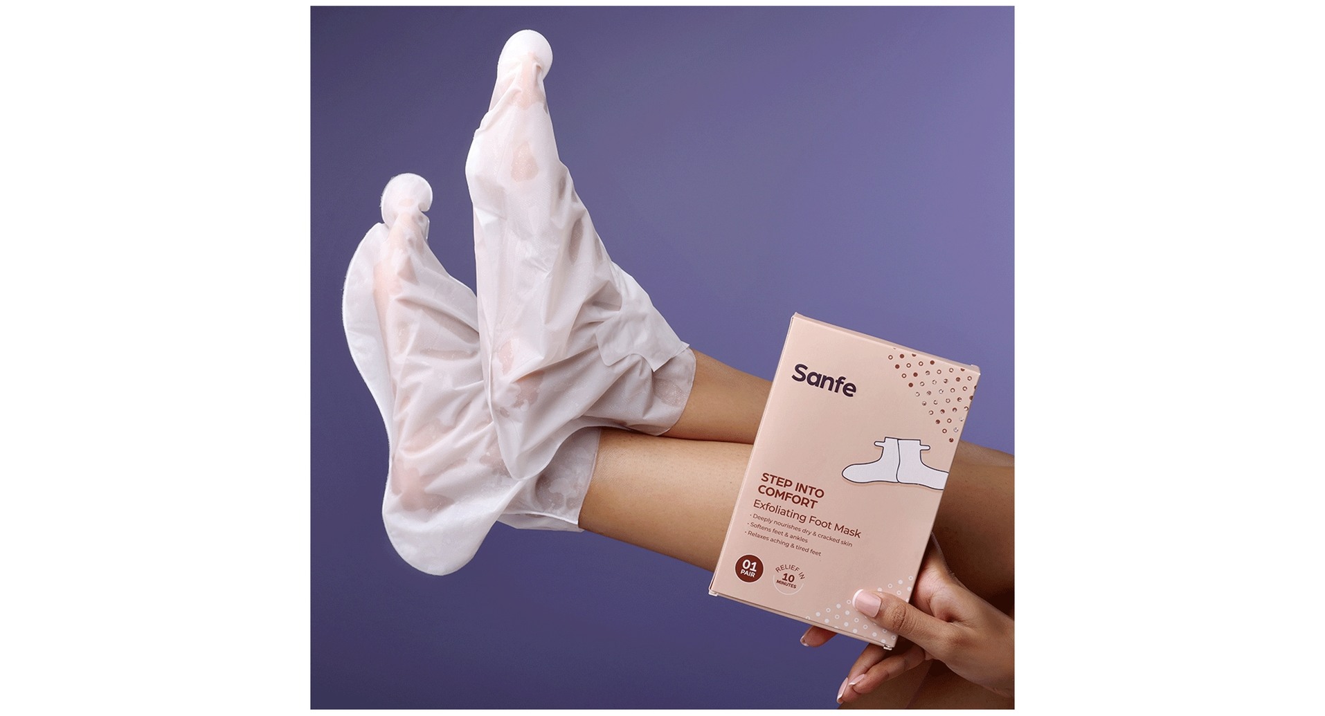 Sanfe Exfoliating Foot Mask - Image 2