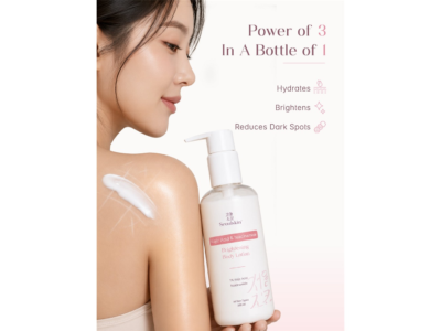 Seoulskin Brightening Body Lotion being applied