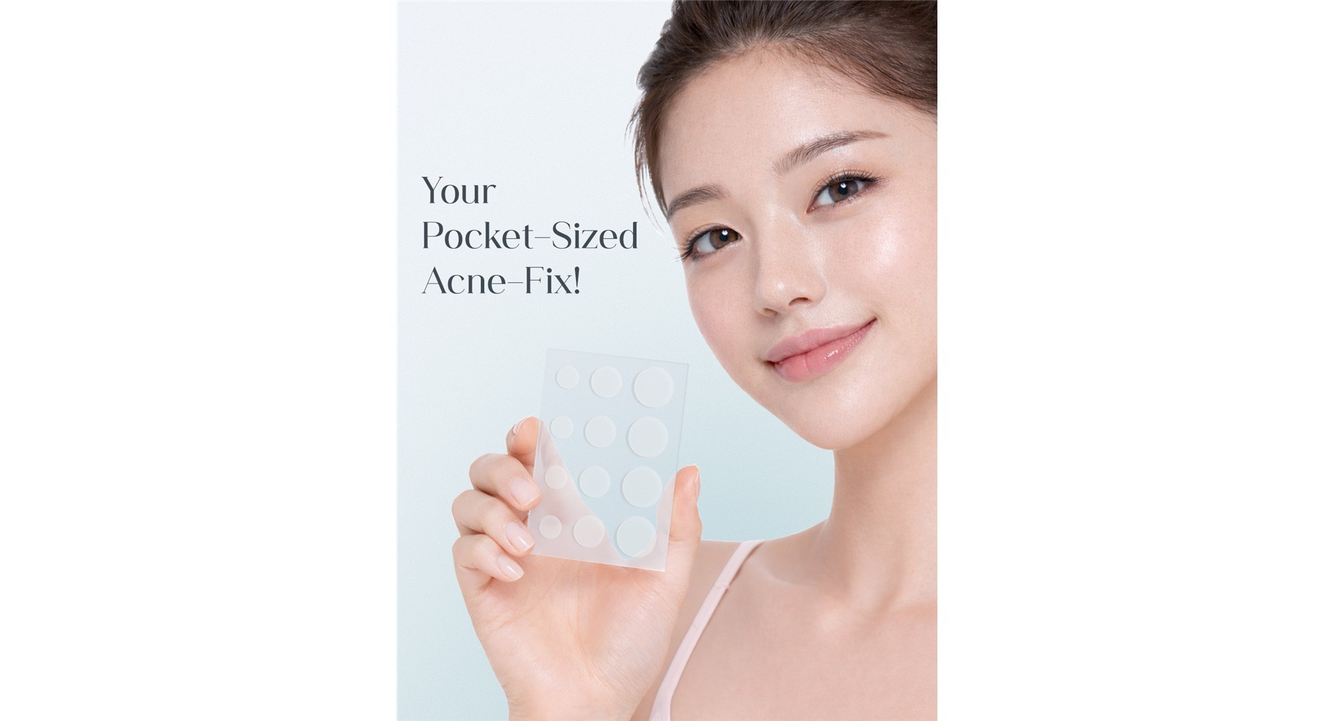 Seoulskin Pimple Patch being applied on skin