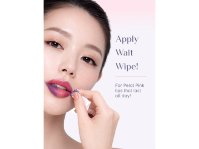 Seoulskin Wipe-Off Lip Tint being applied on lips