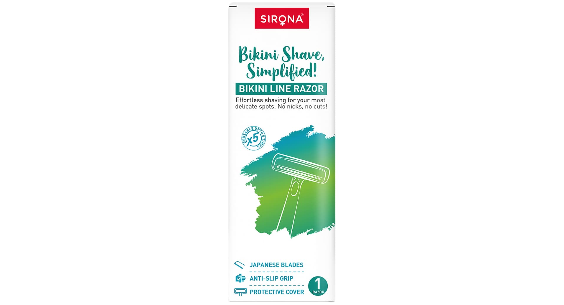 Sirona Reusable Bikini Hair Removal Razor for Women