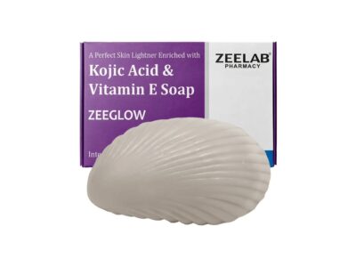 Zeeglow Kojic Acid and Vitamin E Soap 75gm box and bar
