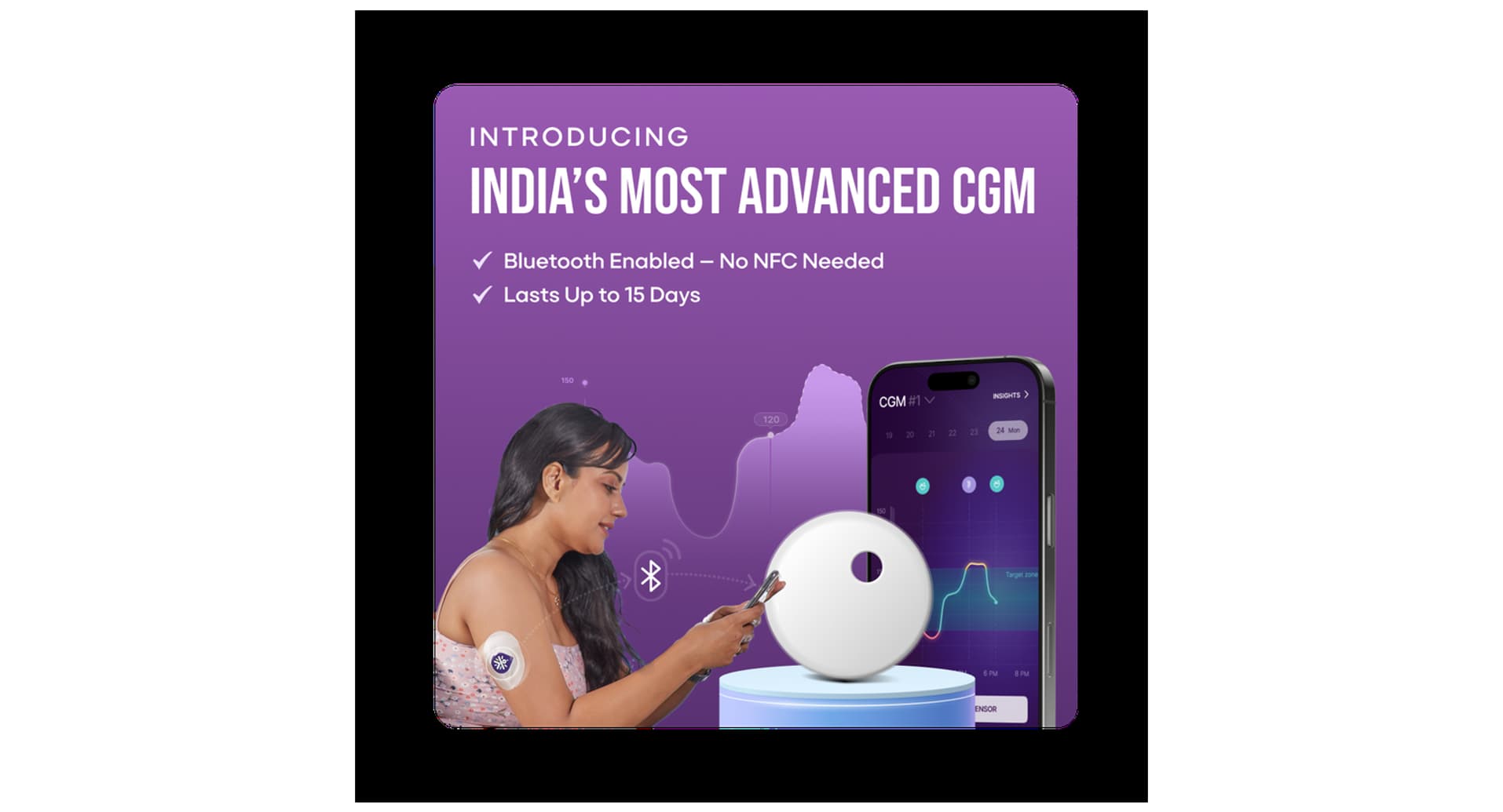 Sugar.Fit CGM Smart Glucose Monitoring Sensor - Image 2