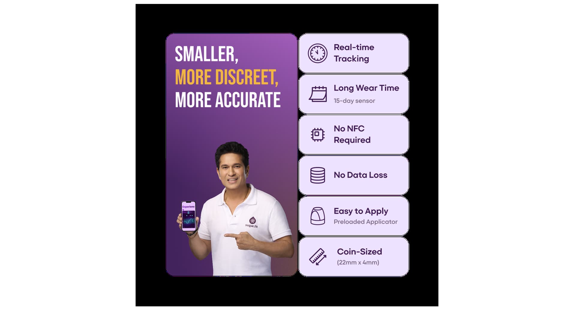 Sugar.Fit CGM Smart Glucose Monitoring Sensor - Image 3