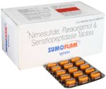 Sumoflam Tablet box and blister pack