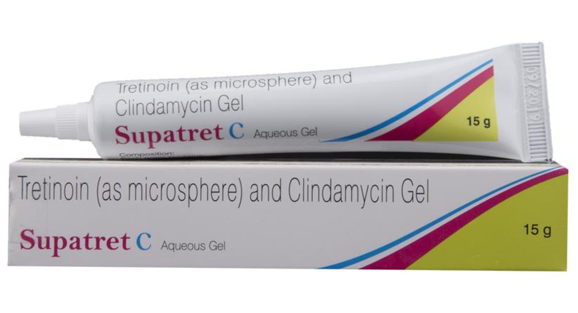 Supatret C Aqueous Gel 15 gm tube and carton