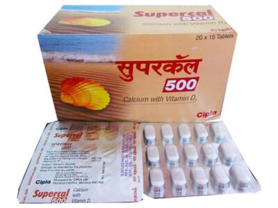 Supercal 500 Tablet box front view
