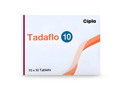 Tadaflo 10 mg Tadalafil tablet by Cipla