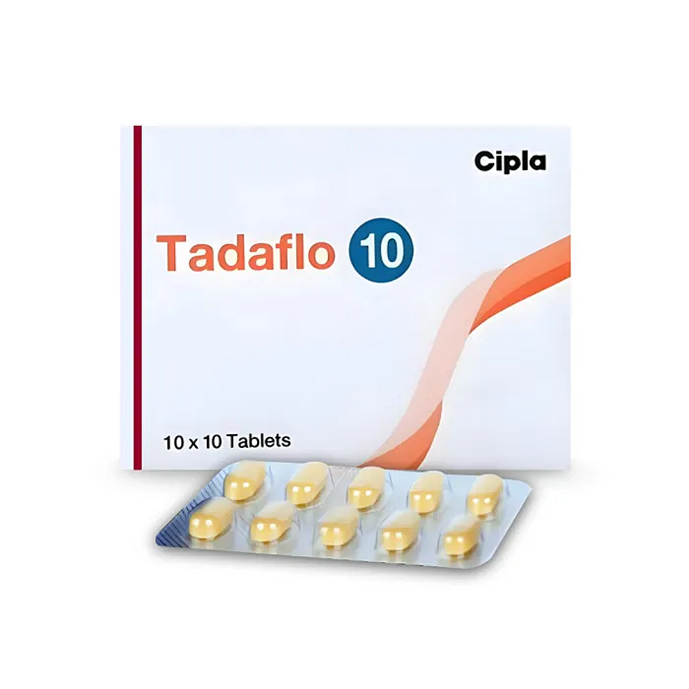 Tadaflo 10 mg Tadalafil tablet by Cipla