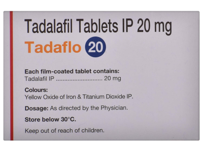 Tadaflo 20 mg Tadalafil tablet by Cipla
