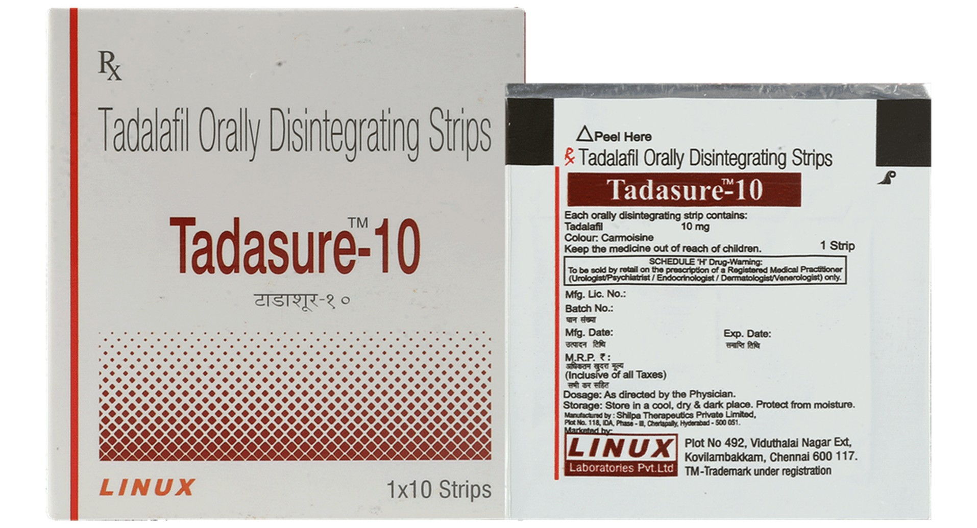 Tadasure 10 Mg Orally Disintegrating Strip