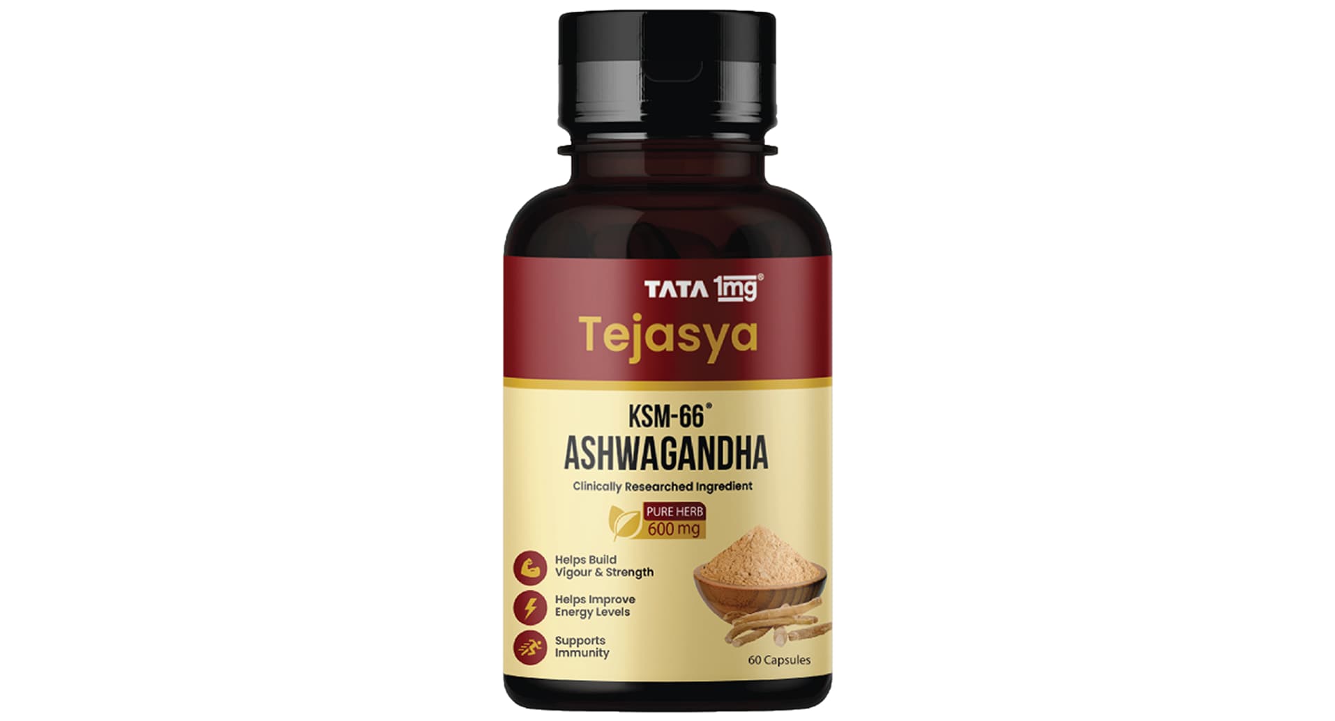Tejasya Ashwagandha KSM-66 Capsules 600mg