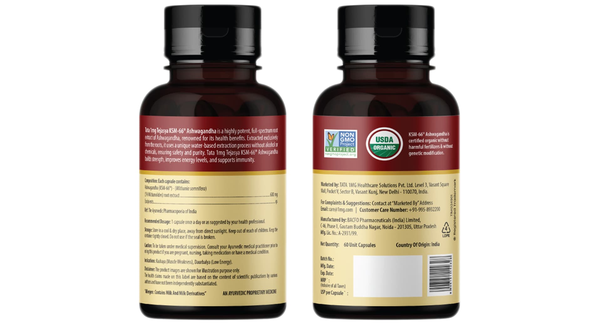 Tejasya Ashwagandha KSM-66 Capsules 600mg - Image 5
