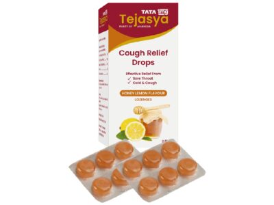 Tejasya Cough Relief Drops Honey Lemon