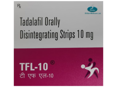 TFL-10 Tadalafil Orally Disintegrating Strips 10mg box