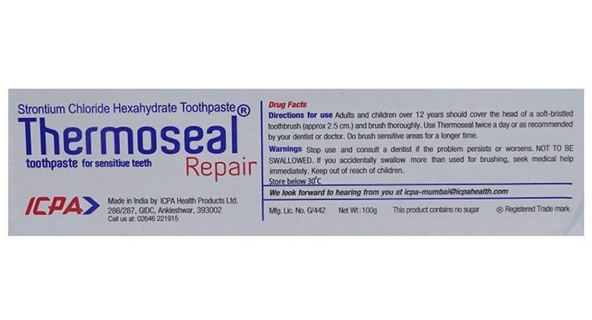 Thermoseal Repair Toothpaste - Image 4