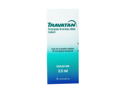 Travatan 40 mcg Travoprost Eye Drops 2.5 ml box