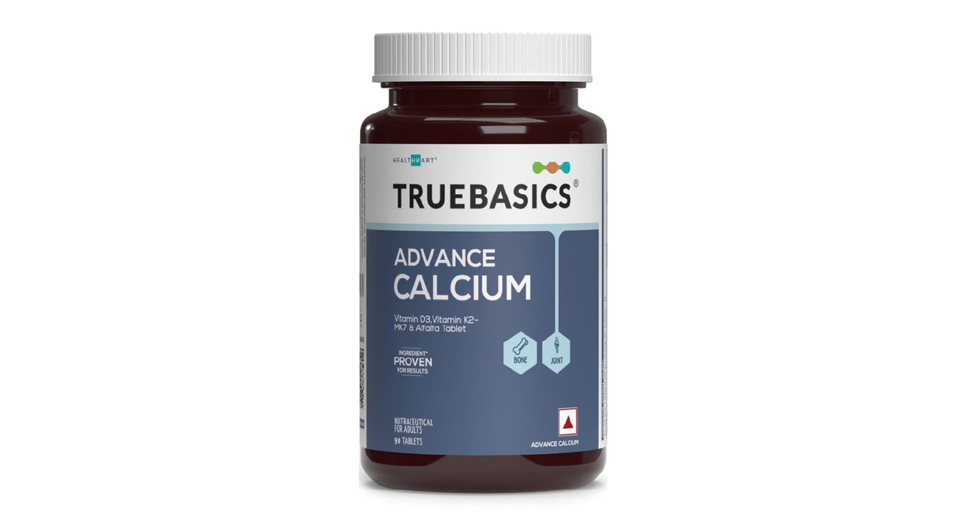TrueBasics Advance Calcium with Vitamin D3 and K2-MK7
