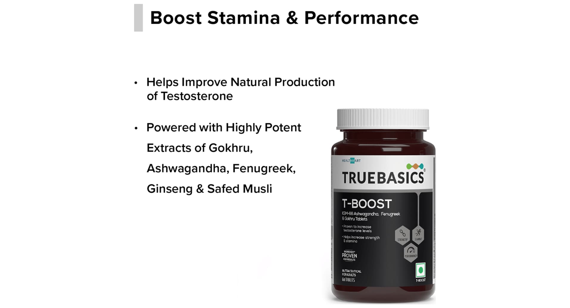 TrueBasics T-Boost Testosterone Supplement for Men - Image 5