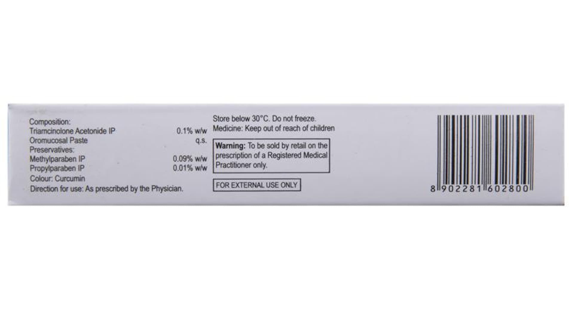 Turbocort Oromucosal Paste - Image 2