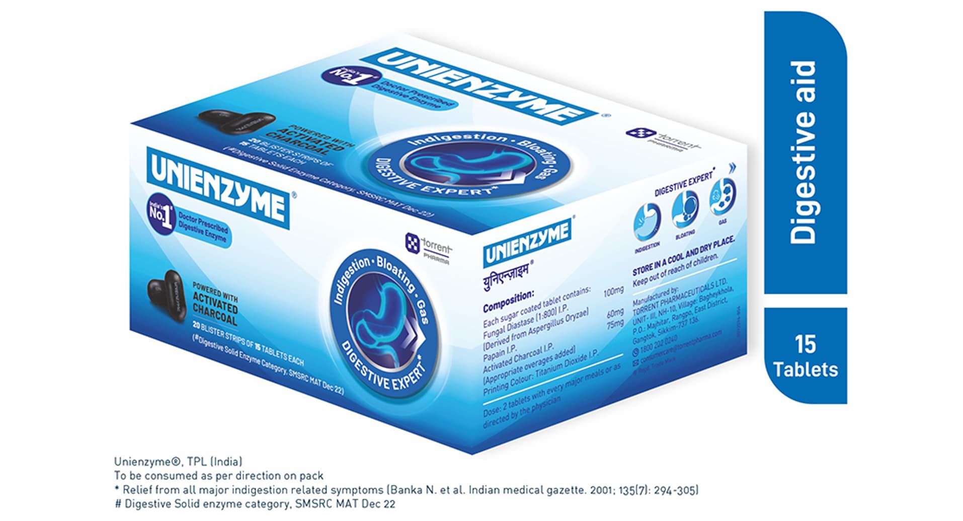 Unienzyme Tablet with Activated Charcoal - Image 2