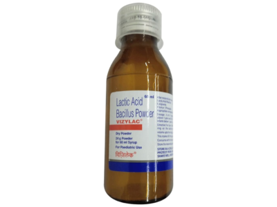 Vizylac Dry Syrup bottle 60ml - Lactic Acid Bacillus probiotic powder for children