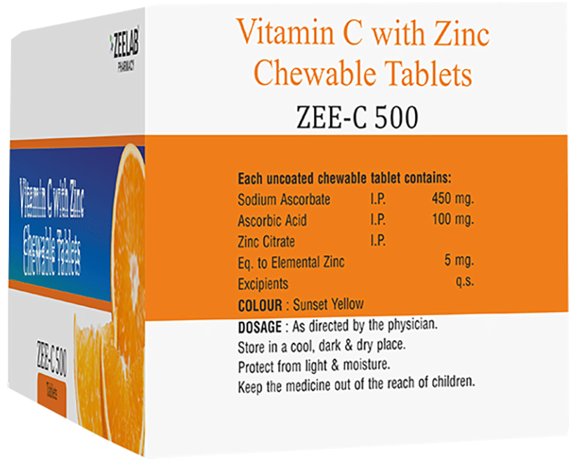Zee-C 500 Chewable Tablet Composition