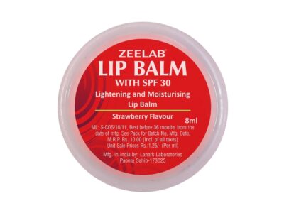 Zeelab Lip Balm With SPF 30 Strawberry Flavour 8ml front