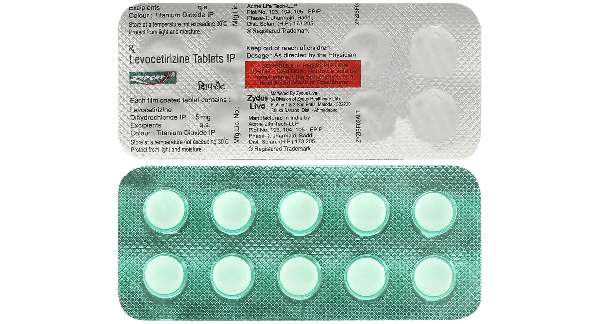 Zipcet 5mg Tablet