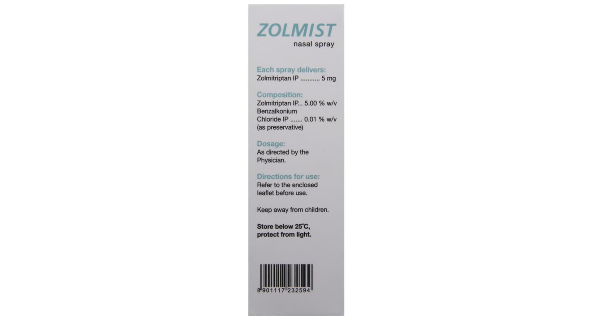 Zolmist Nasal Spray - Image 3