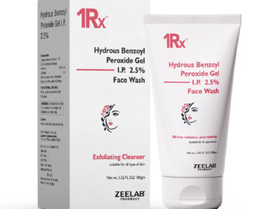 1RX Hydrous Benzoyl Peroxide 2.5% Face Wash 100gm